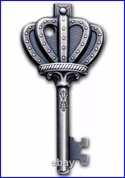 CIT 2023 Key to My Kingdom 1 oz Ultra High Relief Antique Silver Coin