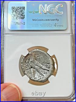 CLEOPATRA VII SILVER Tetradrachm, Ptolemaic Kingdom, 37/38 BC (NGC-FINE)