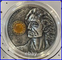 COPERNICUS Nicolaus 2 Oz Silver Antique Coin 10 Euro Malta 2023 Germania Mint