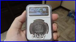 CUSTOM2021 Samoa Silver 2 Tala Pacific Mermaid NGC graded PR69 ANTIQUED antique