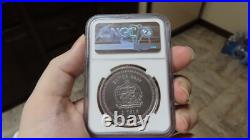 CUSTOM2021 Samoa Silver 2 Tala Pacific Mermaid NGC graded PR69 ANTIQUED antique
