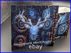 Cameroon 2026 Steampunk Mech Antler Silver 2 oz 2000 Francs Coin