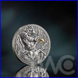 Centaur The Great Greek Mythology 1 oz Antique finish Silver Coin Cameroon 2023