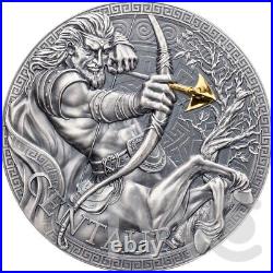 Centaur The Great Greek Mythology 1 oz Antique finish Silver Coin Cameroon 2023