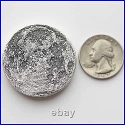 Chunky Supermoon 2 oz Silver Antiqued Finish Worry, Gift Or Reminder Coin WithOMP
