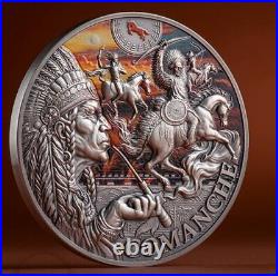 Comanche Special Edition 2024 Tribal Spirit 2 oz Antique finish Silver Coin