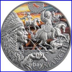 Comanche Special Edition 2024 Tribal Spirit 2 oz Antique finish Silver Coin