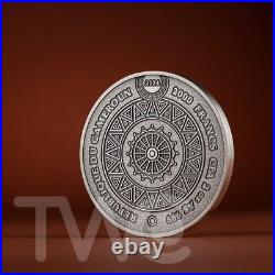 Comanche Tribal Spirit 2 oz Antique finish Silver Coin CFA Cameroon 2024