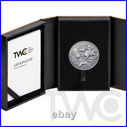 Comanche Tribal Spirit 2 oz Antique finish Silver Coin CFA Cameroon 2024