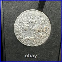 Comanche Tribal Spirit 2 oz Antique finish Silver Coin CFA Cameroon 2024