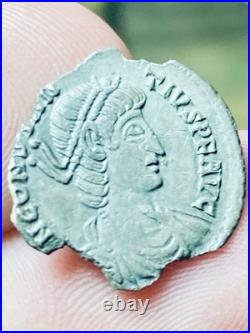 Constantius II AR Reduced Siliqua Arles AD 355-363, QUADRAGENNALIA, LUSTROUS, VF