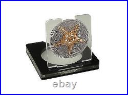 Cook Islands 2019 $1 Silver Star-Starfish Antique Finish 1 Oz Silver Coin