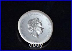 Cook Islands Ultra High Relief PEGASUS 1 oz. 999 Silver Antique 5 Dollar Coin