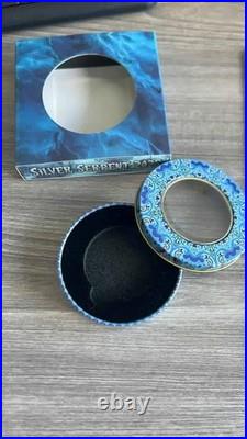 Cool2Coin 2025 Silver Serpent 1 oz Silver Colorized Relief Antiqued 40mm Coin