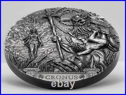 Cronus Ancient Titans 3 oz. 999 antiqued silver coin Mintage of 333
