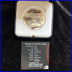 Dark Beauties Fauna 2024 $2 50g Silver Antique Finish Coin Niue Helvetica Mint