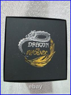 Dragon & Phoenix Filigree Spherical 2 Oz Silver Coin 5$ Samoa 2023 (24k Plating)