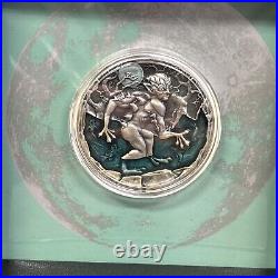 Drowner 2 oz Antique finish Silver Coin 5$ Niue 2022