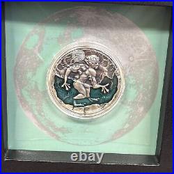 Drowner 2 oz Antique finish Silver Coin 5$ Niue 2022