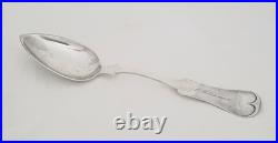 E & D Kinsey Large Coin Silver Spoon 59 Grams Cincinnati, Ohio 1840s