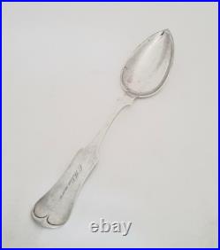 E & D Kinsey Large Coin Silver Spoon 59 Grams Cincinnati, Ohio 1840s