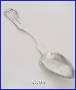 E & D Kinsey Large Coin Silver Spoon 59 Grams Cincinnati, Ohio 1840s