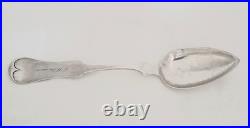 E & D Kinsey Large Coin Silver Spoon 59 Grams Cincinnati, Ohio 1840s