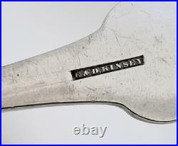 E & D Kinsey Large Coin Silver Spoon 59 Grams Cincinnati, Ohio 1840s
