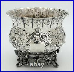 EOFF & SHEPARD New York Coin Silver FOOTED BOWL Naturalistic Branches