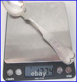 Early 1800s Coin Silver Spoons C. Asmann Erlanger KY Set of 6 MINT Conditon