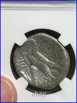 Egypt Cleopatra VII Silver AR Tetradrachm, Ptolemaic Kingdom, 37 BC, NGC-Fine