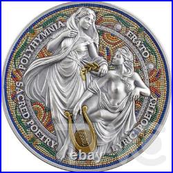 Erato and Polyhymnia The Nine Muses Silver Coin 2 oz CFA Cameroon 2026