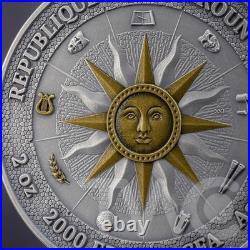 Erato and Polyhymnia The Nine Muses Silver Coin 2 oz CFA Cameroon 2026