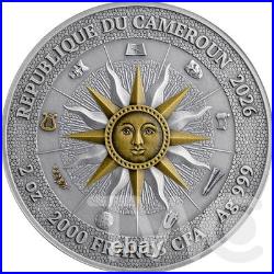 Erato and Polyhymnia The Nine Muses Silver Coin 2 oz CFA Cameroon 2026