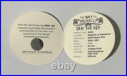 Erik the Red The Way to Valhalla 2 Oz Antique finish Silver Coin Cameroon 2024 Erik the Red The Way to Valhalla 2 Oz Antique finish Silver Coin Cameroon 2024