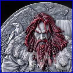 Erik the Red The Way to Valhalla 2 oz Antique finish Silver Coin Cameroon 2024