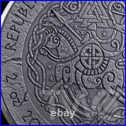 Erik the Red The Way to Valhalla 2 oz Antique finish Silver Coin Cameroon 2024