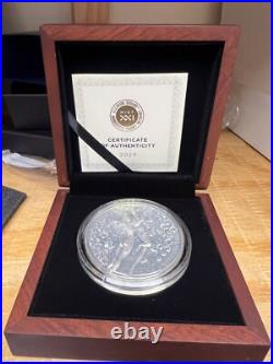 Eros and Psyche Celestial Beauty 2 oz Antique finish Silver Coin Cameroon 2024 Eros and Psyche Celestial Beauty 2 oz Antique finish Silver Coin Cameroon 2024