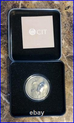Escape trapped 1 oz silver coin Cook Islands 2023 Antique Finish With COA and Bx