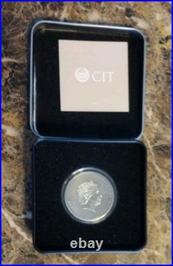Escape trapped 1 oz silver coin Cook Islands 2023 Antique Finish With COA and Bx