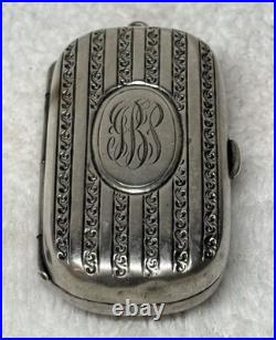 Estate Vintage Antique Ornate Sterling Silver Coin Holder Purse 31 Gram Pendant