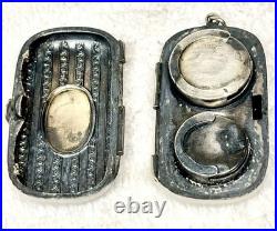 Estate Vintage Antique Ornate Sterling Silver Coin Holder Purse 31 Gram Pendant