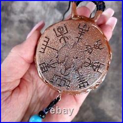 Ethnic jewelry tribal pendant necklace vintage regional celtic shaman amulet art