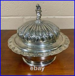 Exceptional Shreve Brown & Co Boston Coin Silver Serving Dish Butter Dish