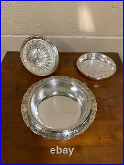 Exceptional Shreve Brown & Co Boston Coin Silver Serving Dish Butter Dish