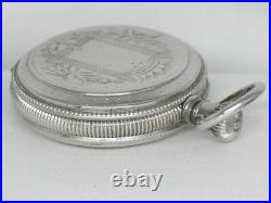 Exquisite 1887 Antique 16s Elgin Stag Theme Coin Silver Hunter Case, Serviced