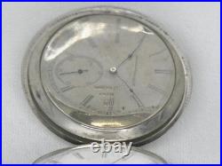 Exquisite 1887 Antique 16s Elgin Stag Theme Coin Silver Hunter Case, Serviced