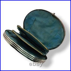 Exquisite Antique French Silver Coin Purse Double Swan Hallmark Ca 1890-1910