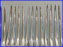 Five Clark & Co. American Coin Silver Dinner Forks, Fiddle Pattern