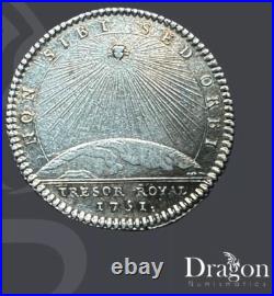 France Antique Silver Token Louis XV Secrétaires du roi émission the 1731